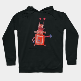 Robot red Hoodie